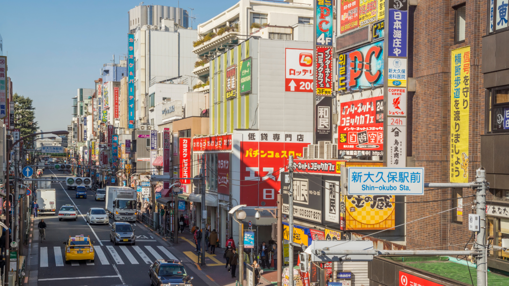 shin okubo station yamanote line