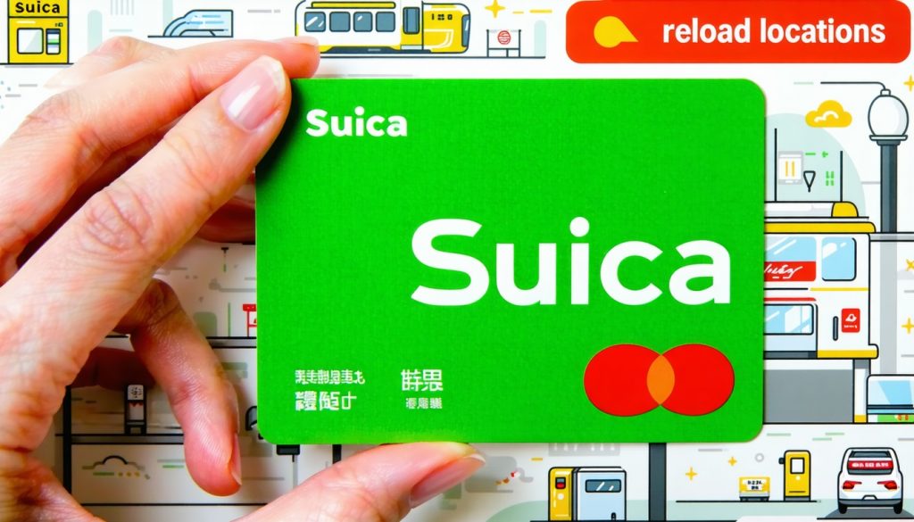 suica card reload locations
