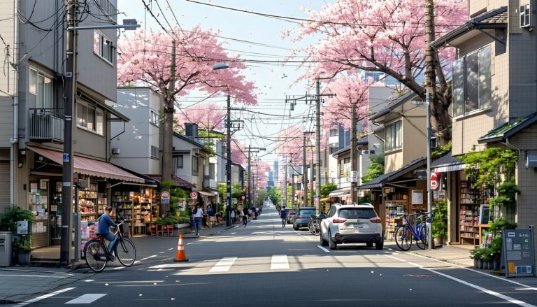meguro residential area tokyo
