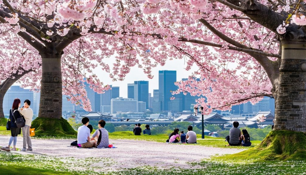 tokyo parks cherry blossoms