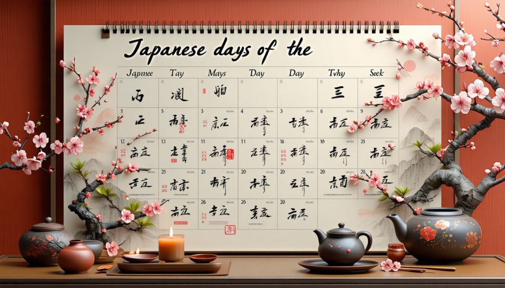 japanese days of week