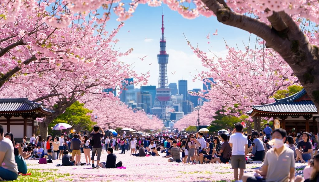 tokyo hanami cherry blossom spots